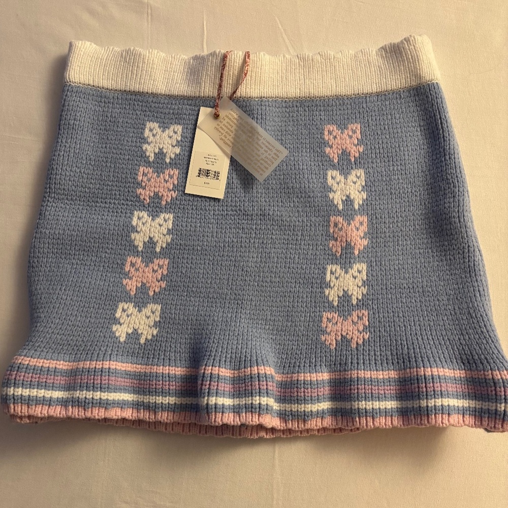NWT LoveShackFancy Sweater Skirt XL